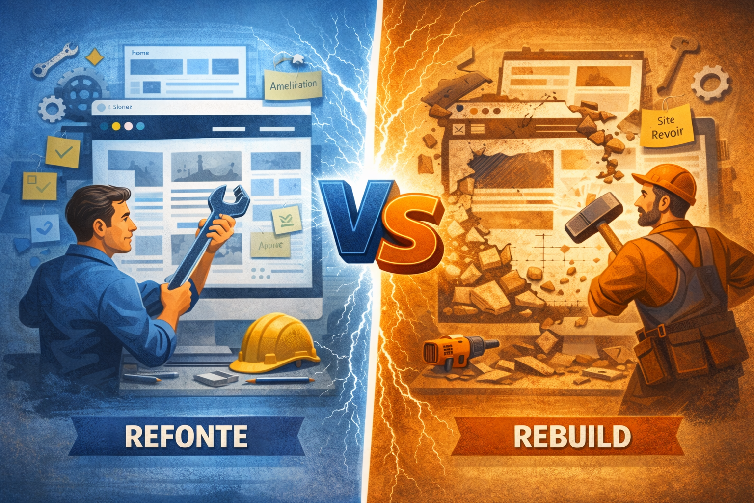 Refonte ou rebuild : quelle approche pour votre site vitrine ?