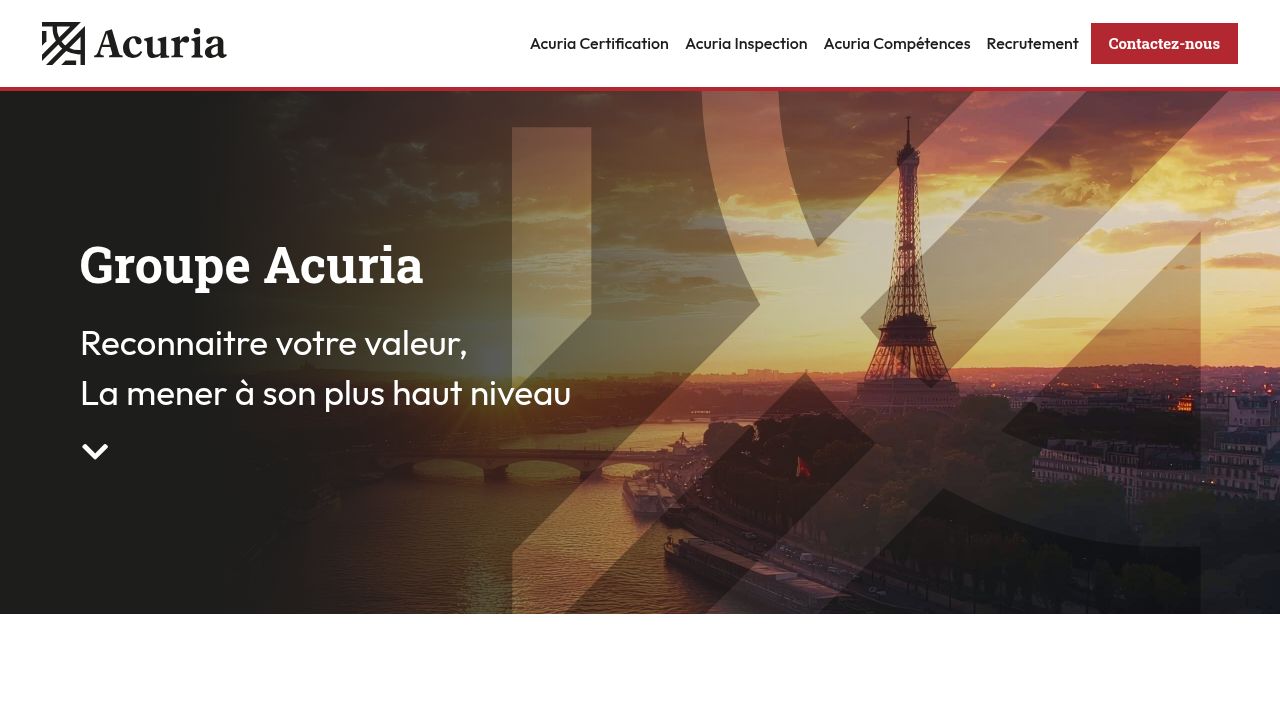 Groupe Acuria — SEO éditorial et architecture de contenu multi-entités